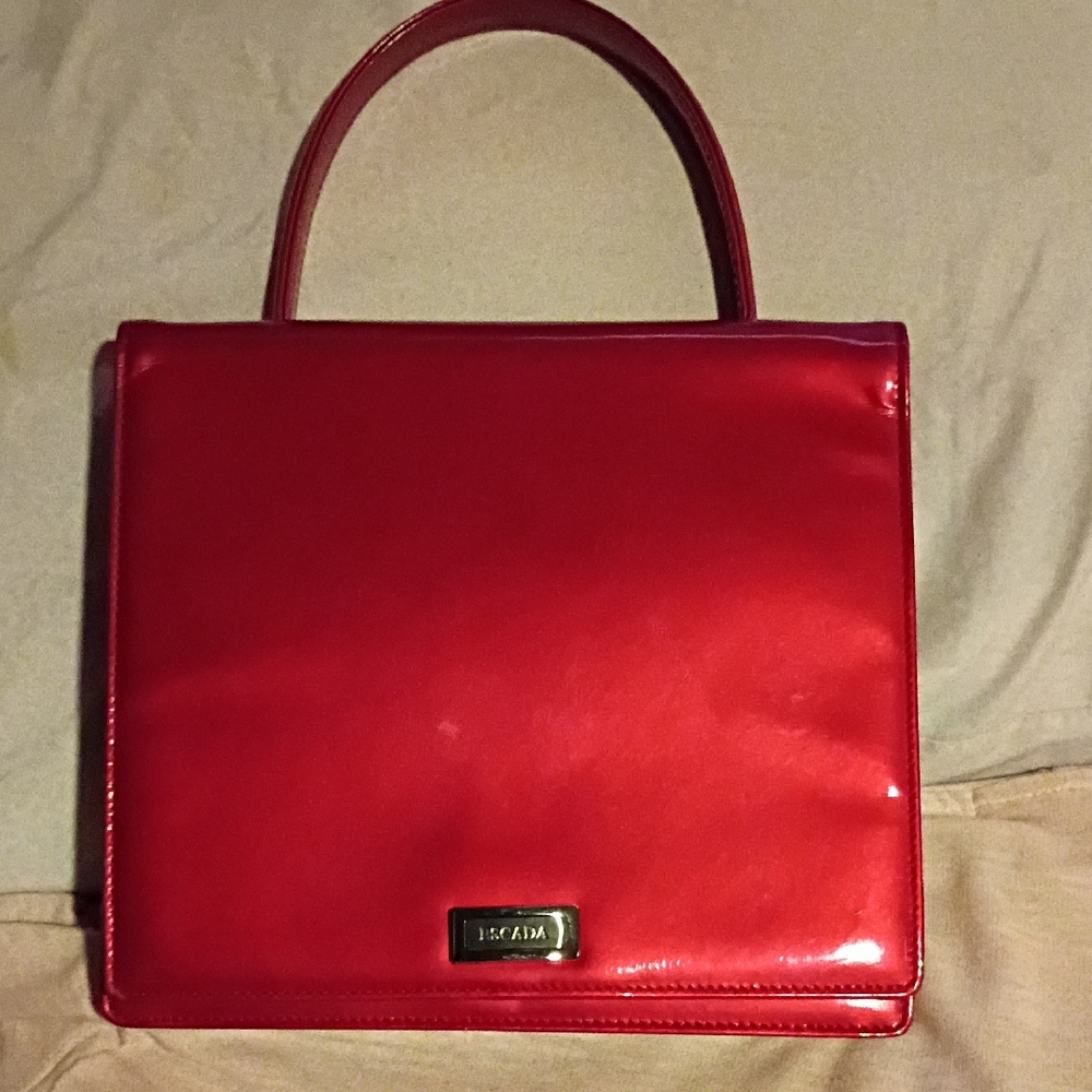 Escada Red Patent Leather Vintage Purse